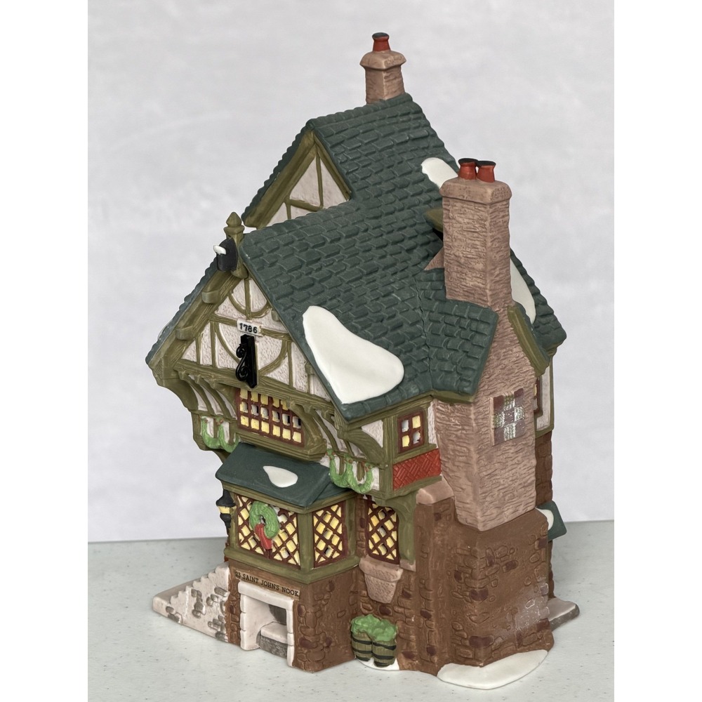 Dept 56 Dickens' Village The Pied Bull Inn #58332 Retired 9.25" x 6.5" - Picture 7 of 11